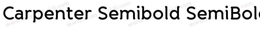 Carpenter Semibold SemiBold字体转换